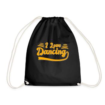 I love dancing - Drawstring Bag - black - Front