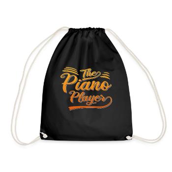 The Piano Player - Drawstring Bag - black - Front