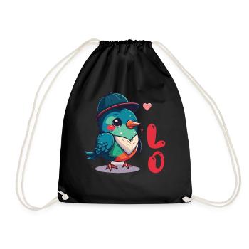 Petite amie, petit ami, homme, partenaire de la Saint-Valentin - Sac de sport léger - noir - Devant