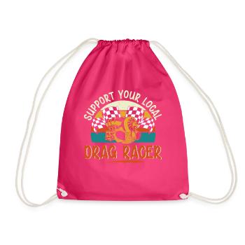 Drag Racing Race Car Retro Vintage - Sac de sport léger - fuchsia - Devant