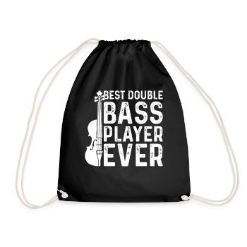 Best Double Bass Player Ever - Contrabass Double B - Turnbeutel - Schwarz - Vorne