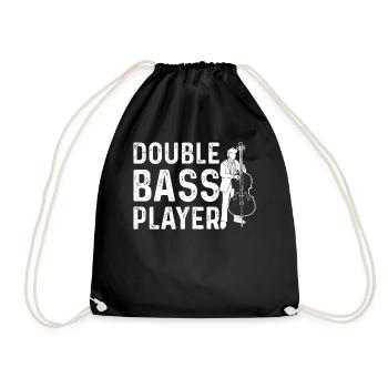 Double Bass Player - Double Bass Player Double Bas - Turnbeutel - Schwarz - Vorne