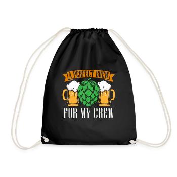 Beer Brewing A Perfect Brew For Malt Beer Brewer - Turnbeutel - Schwarz - Vorne