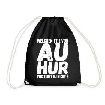 Aachener Slang - Turnbeutel - Schwarz - Vorne