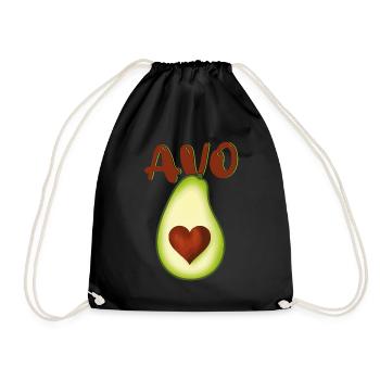 Valentine's Day girlfriend, boyfriend, man, wife partner - Drawstring Bag - black - Front