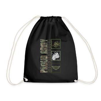 Chemise simple Memaw, fier camouflage Memaw de l’armée - Sac de sport léger - noir - Devant