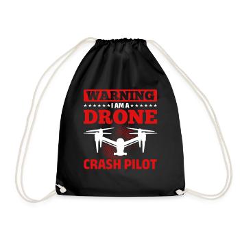 Drone Racing Drone Pilot - Attention Je suis un Drone Cr - Sac de sport léger - noir - Devant