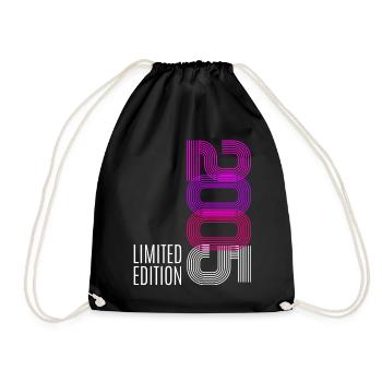 18 Birthday Young Girls Quote Gift 2005 - Drawstring Bag - black - Front
