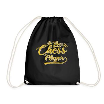 The chess player - Drawstring Bag - black - Front