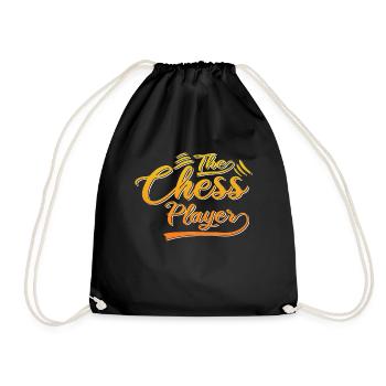 The chess player - Drawstring Bag - black - Front