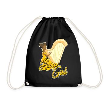 Harpe Fille Harfe - Sac de sport léger - noir - Devant