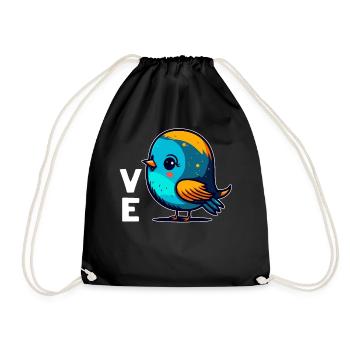 Valentine's Day girlfriend, boyfriend, man, wife partner - Drawstring Bag - black - Front