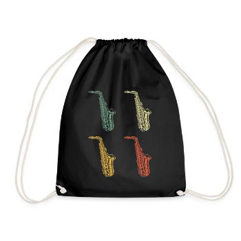 Saxophone Saxophoniste Saxophoniste - Sac de sport léger - noir - Devant