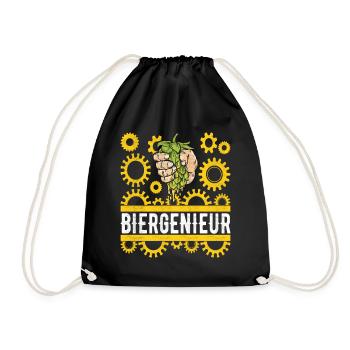 Beer brewers Beer brewing - Drawstring Bag - black - Front