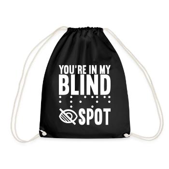 Blind Sehbehinderung - Turnbeutel - Schwarz - Vorne