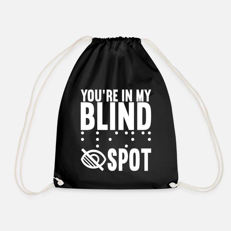 Blind Sehbehinderung - Turnbeutel - Schwarz