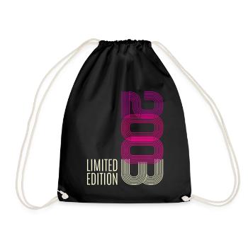 20 Anniversaire Jeunes filles Citation Cadeau 2003 - Sac de sport léger - noir - Devant