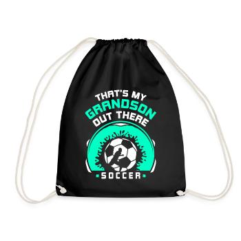 C’est mon petit-fils là-bas passe-temps sportif de football - Sac de sport léger - noir - Devant