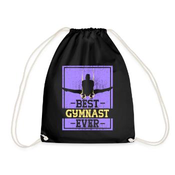 Bester Turner Aller Zeiten Gymnast Gymnastik - Turnbeutel - Schwarz - Vorne