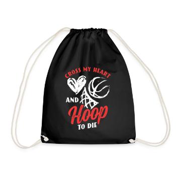 Joueur de basketball Entraîneur d’équipe Heartbeat - Sac de sport léger - noir - Devant