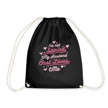 Husband Spouse Family Wedding - Drawstring Bag - black - Front