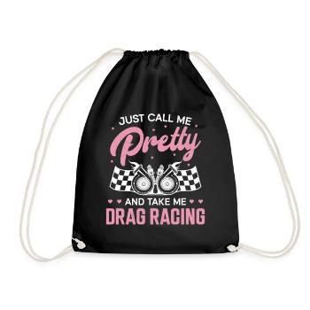Drag Racing Race Car Girl Just - Sac de sport léger - noir - Devant