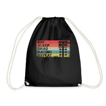 Drag Racing Race Car Retro Vintage - Sac de sport léger - noir - Devant