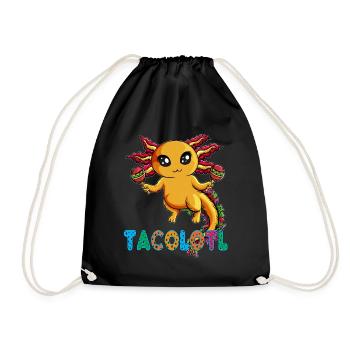 Axolotl Lurch dans le rôle de Taco Mexico Cinco de Mayo - Sac de sport léger - noir - Devant