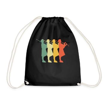 Bagpipes Bagpipes Bagpipe - Drawstring Bag - black - Front