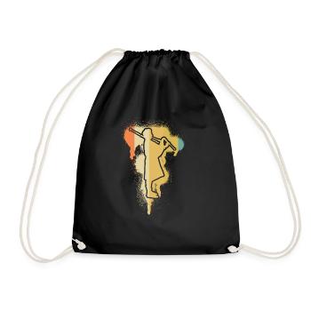 Bagpipes Bagpipes Bagpipe - Drawstring Bag - black - Front