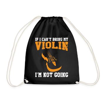 Violoniste si je ne peux pas apporter - Sac de sport léger - noir - Devant