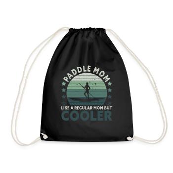 Retro SUP Mom - Comme une maman normale seulement cool - Sac de sport léger - noir - Devant