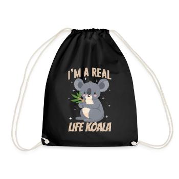Je suis un vrai koala mignon animal koala koala ours - Sac de sport léger - noir - Devant