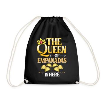 Empanada Argentina Dumpling Spain - Drawstring Bag - black - Front