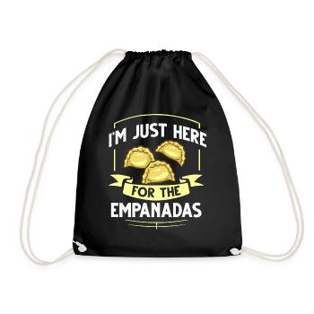 Empanada Argentina Dumpling Spain - Drawstring Bag - black - Front
