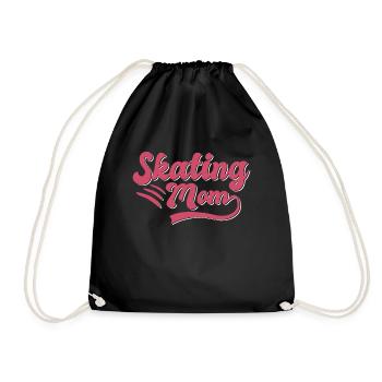 Cadeau Skating Mama - Sac de sport léger - noir - Devant