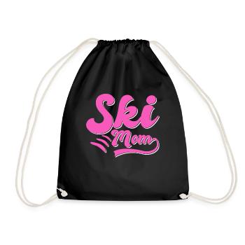 Ski Mama - Turnbeutel - Schwarz - Vorne