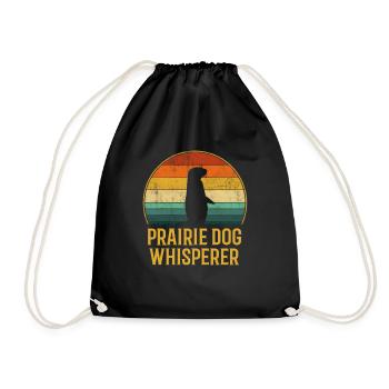 Prairie dog whisperer, prairie dog - Turnbeutel - Schwarz - Vorne