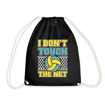 Volleyball Player Beach Volleyball Volleyball S - Drawstring Bag - black - Front