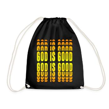 God is good - Drawstring Bag - black - Front