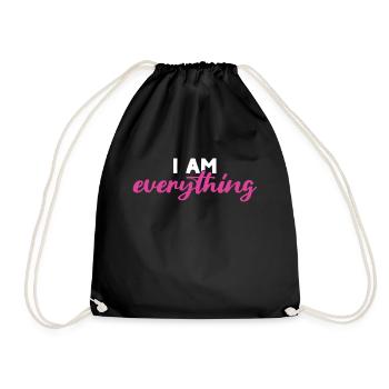 Valentine's Day girlfriend, boyfriend, man, wife partner - Drawstring Bag - black - Front