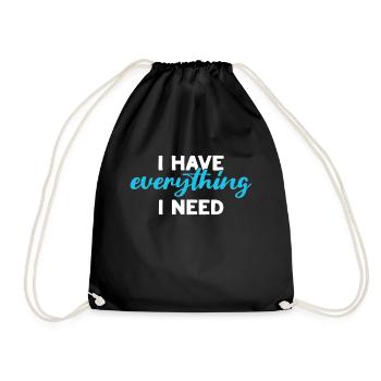 Petite amie, petit ami, homme, partenaire de la Saint-Valentin - Sac de sport léger - noir - Devant