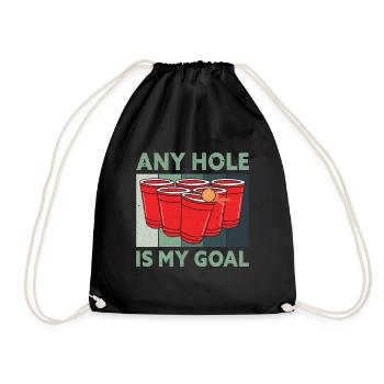 Tout trou est mon objectif Beer Pong Boire du Beer Pong - Sac de sport léger - noir - Devant