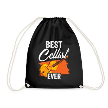 Best cellist of all time Musician Cello Cello Cello - Drawstring Bag - black - Front