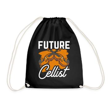 Futur violoncelliste violoncelle musicien violoncelle violoncelle - Sac de sport léger - noir - Devant