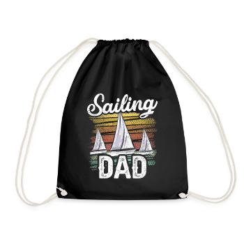 Père voilier Capitaine Voilier Marins - Sac de sport léger - noir - Devant