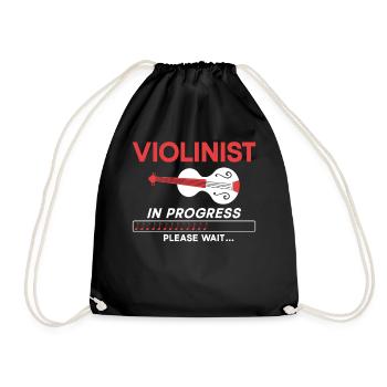 Violon Violoniste Violoniste En - Sac de sport léger - noir - Devant