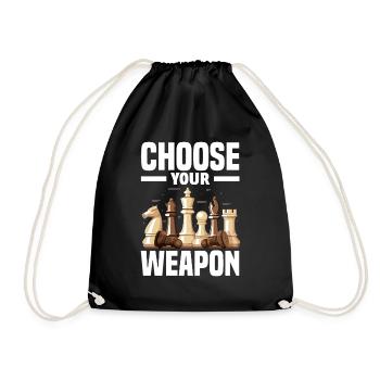 Joueur d’échecs - Sac de sport léger - noir - Devant