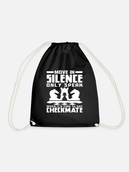 Schach Schachmatt Schachverein - Turnbeutel - Schwarz