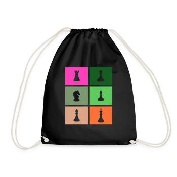 Pièces d’échecs - Sac de sport léger - noir - Devant